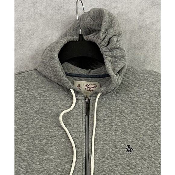 Penguin Munsingwear Hoodie Womens Medium Full Zip Sweatshirt Cotton Embroidered - Picture 8 of 9